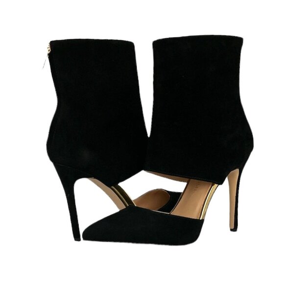 THINGS II COME JELYN Luxurious Dressy Shooties Stiletto Heels Boots Black - Picture 1 of 6